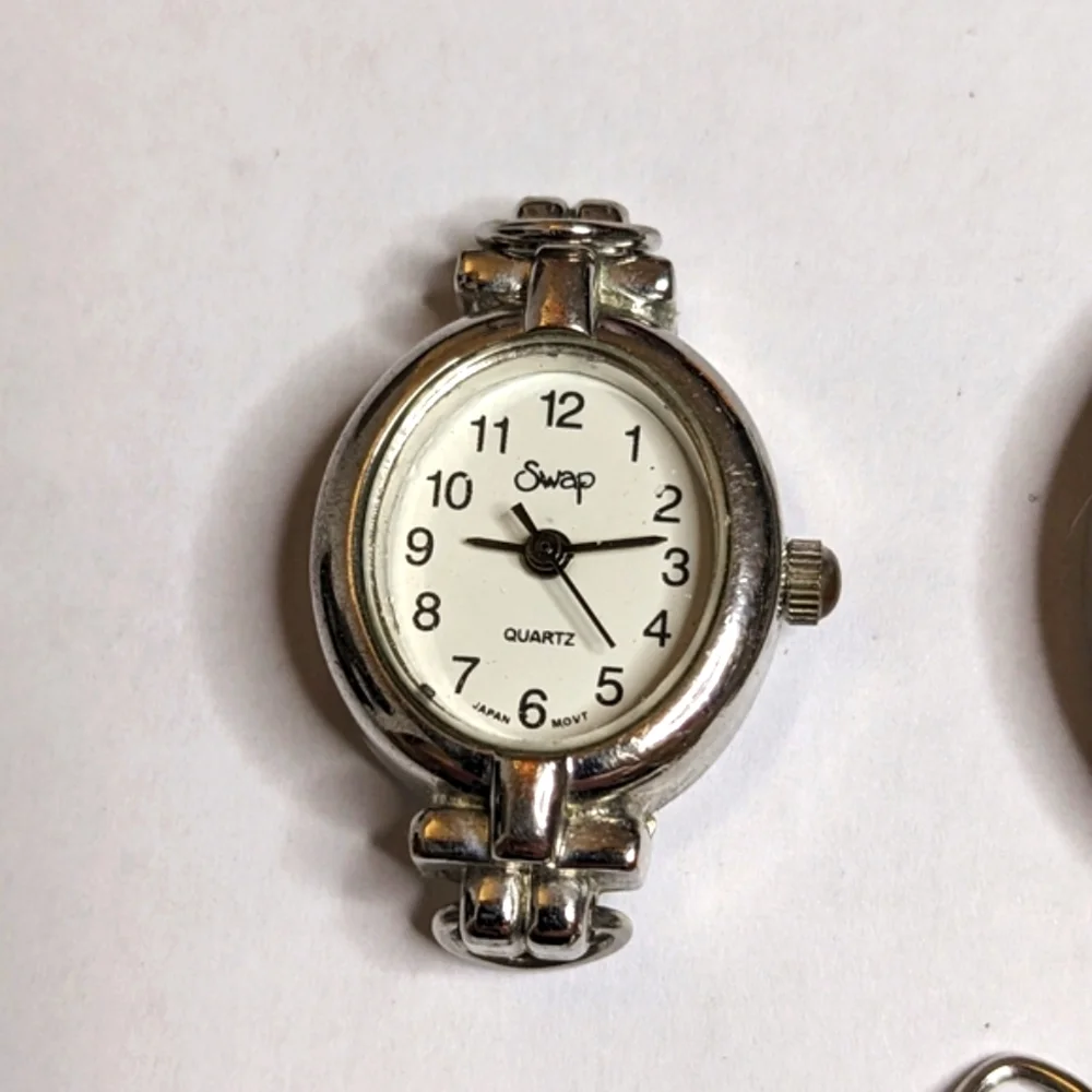 Vintage 3 Swap & Geneva Watches with 24‎ Interchangeable  Fashion Watch Bands